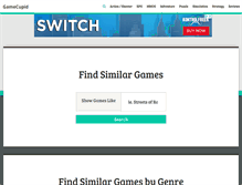 Tablet Screenshot of gamecupid.com